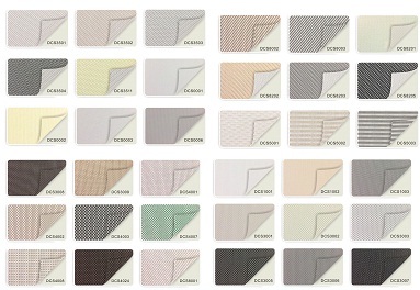Sunscreen Windows Shades Blinds with brown Fabric Panel Sliding for balcony