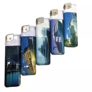 Customization Plastic Cigarette Electronic Disposable Refillable Lighter Model