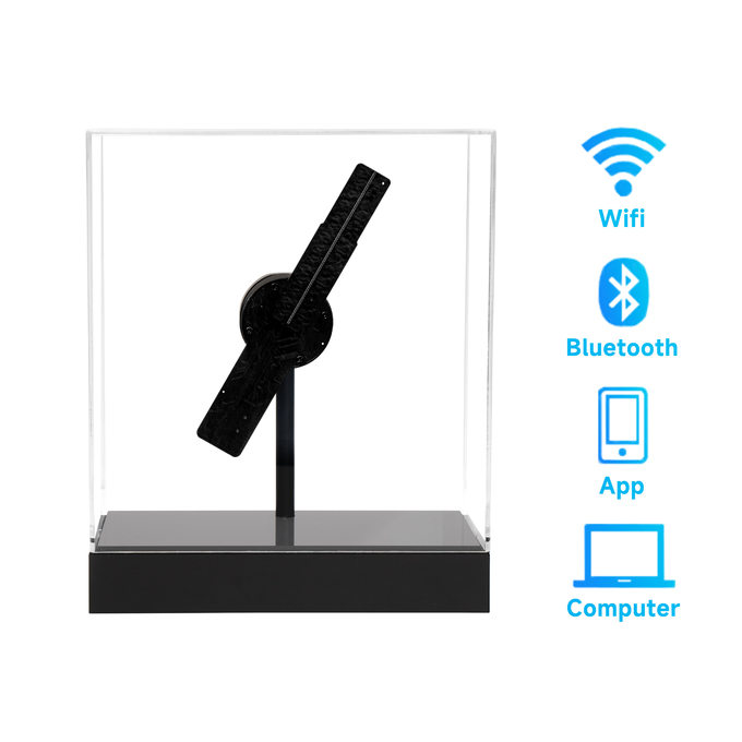 20CM Indoor Advertising Equipment 3D Hologram Fan For Christmas Supermarket Bar New Digital Signage Displays