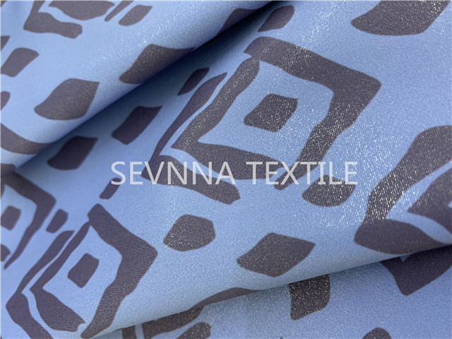 Waterproof 4 Way Stretch Knit Fabric For Leggings Totem Sublimation Printing Eco Green Nylon Lycra