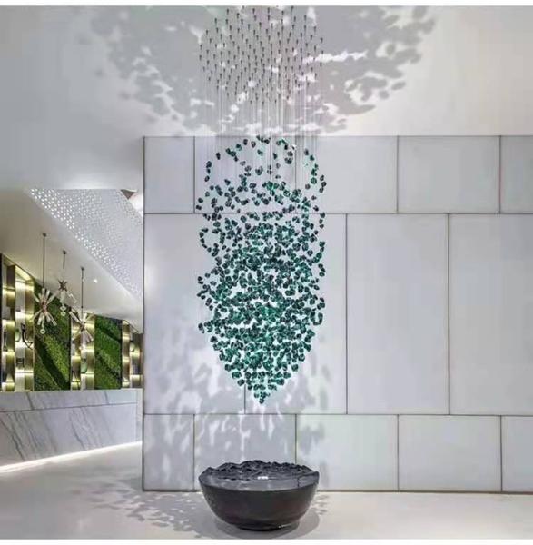 Modern Luxury DIY Glass Large Crystal Stone Chandelier Large classic chandelier