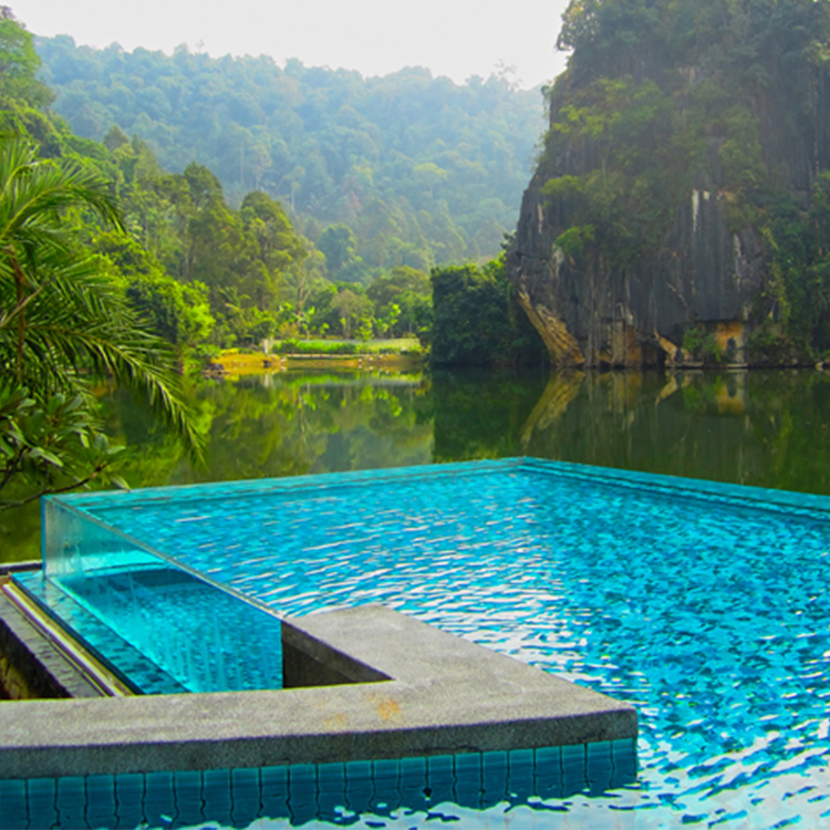 Custom Aupool Weather Resistance Swimming Pool Panel Acrylic