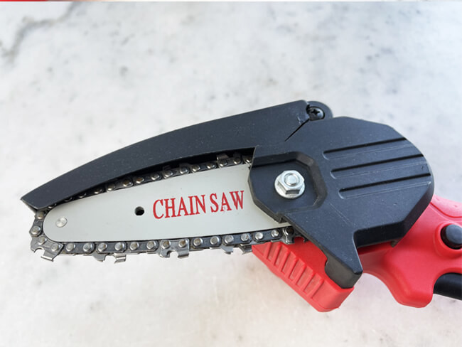 21v Battery Powered Chainsaw 4'' Mini cordless handheld chainsaw