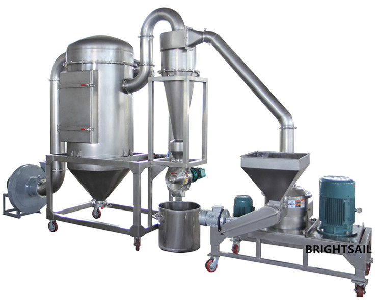 Dry Wet Grain Dried Grinder Machine 2000kg / H Herb Medicine Micro Pulverizer