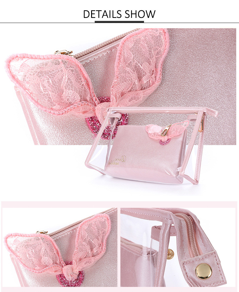Portable Women Washing PVC Transparent Cosmetic Bag