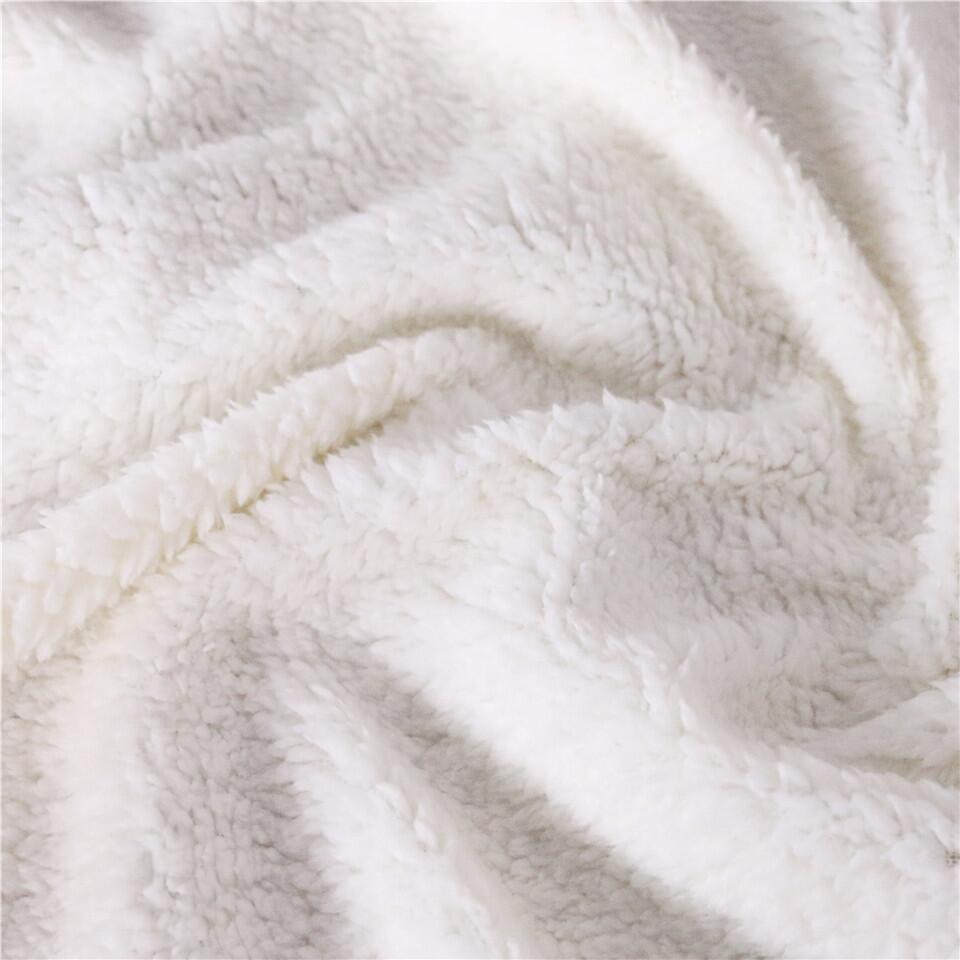 Christmas Customized Printed Sherpa Throw Soft Cozy Plush Fleece Blankets for Sofa Bedding Winter