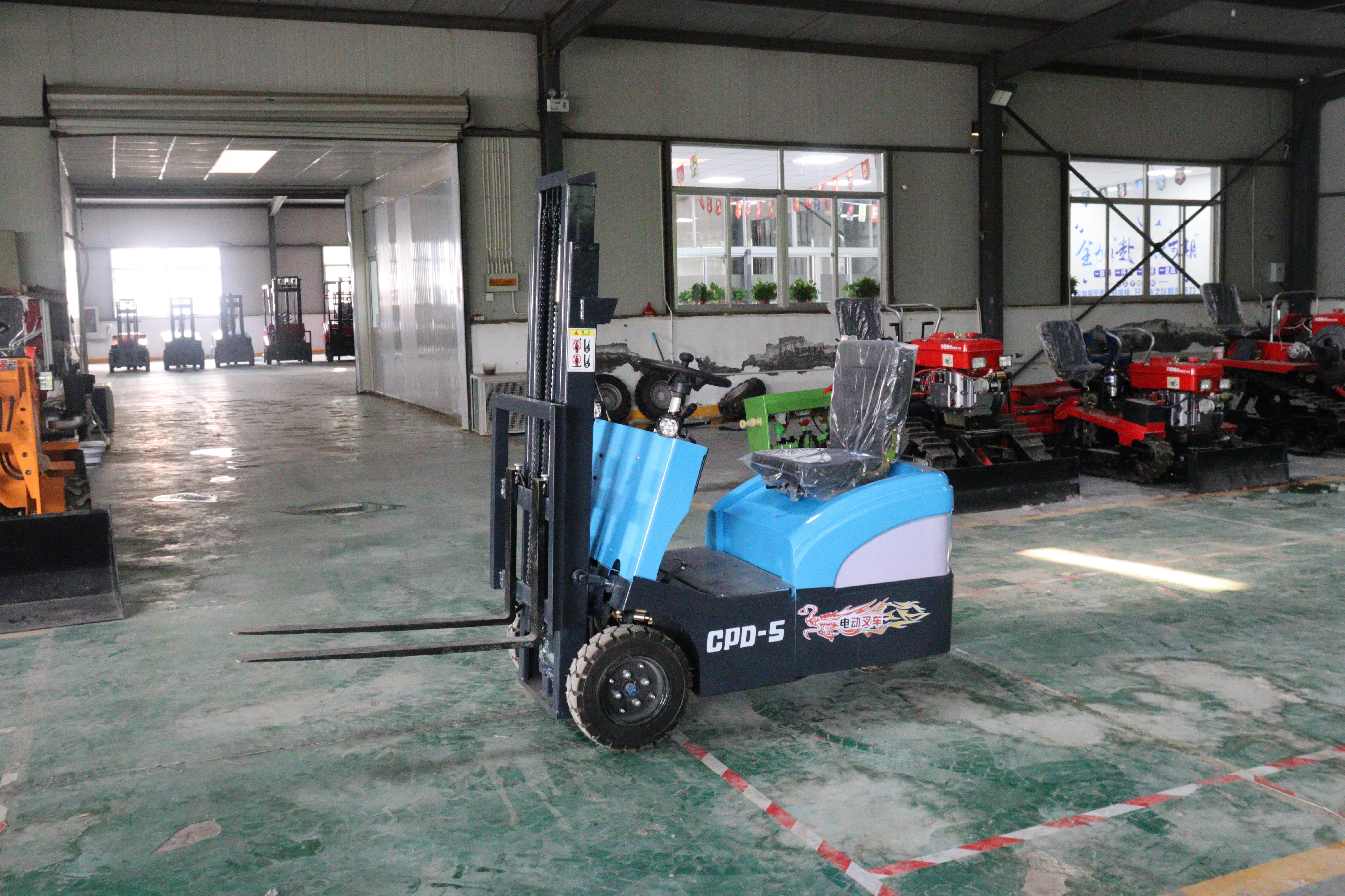 600ah Onboard Charger 6m electric outdoor forklift Solid Tire Electric Forklift 1.2m Fork Length