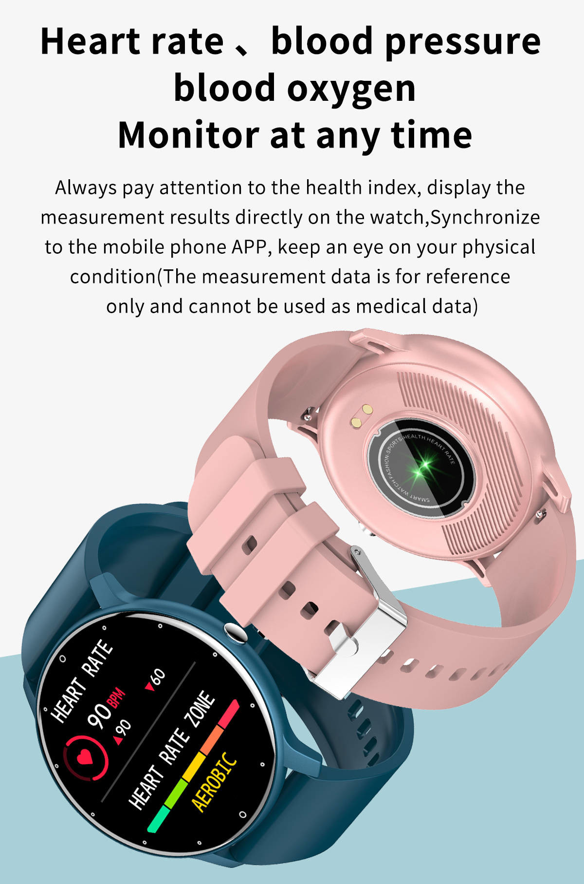 1.28in Screen Waterproof Men Smartwatch IP67 IOT Device Blood Oxygen 10m