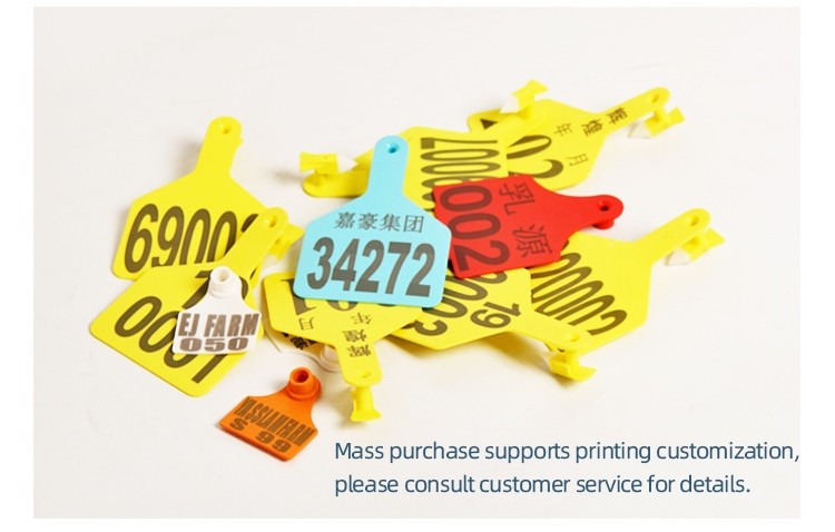 Highly Visible Long Lasting TPU Cattle Ear Tags for Livestock Management