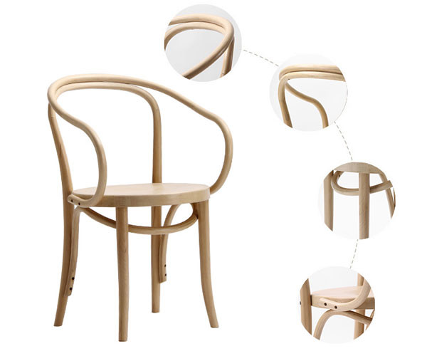Beech Thonet Bent Wood Chairs Backrest Hotel Restaurant