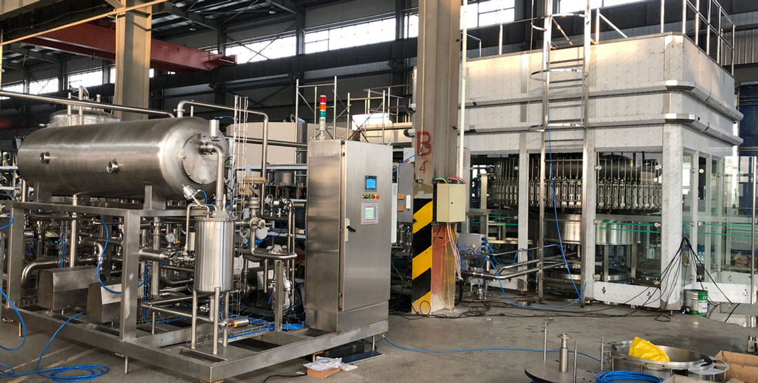 Full Automatic Carbonated Filling Machine For High Speed Continuous Production Line