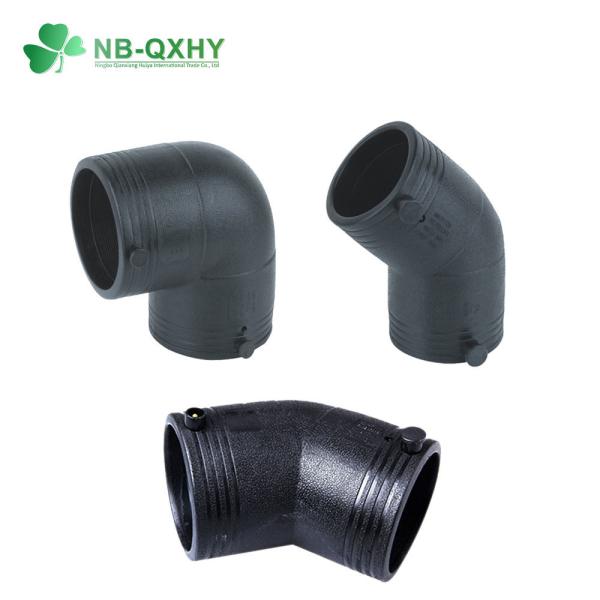 Injection Molded HDPE Pipe Fitting 90 Degree Elbow for Gas Water Supply