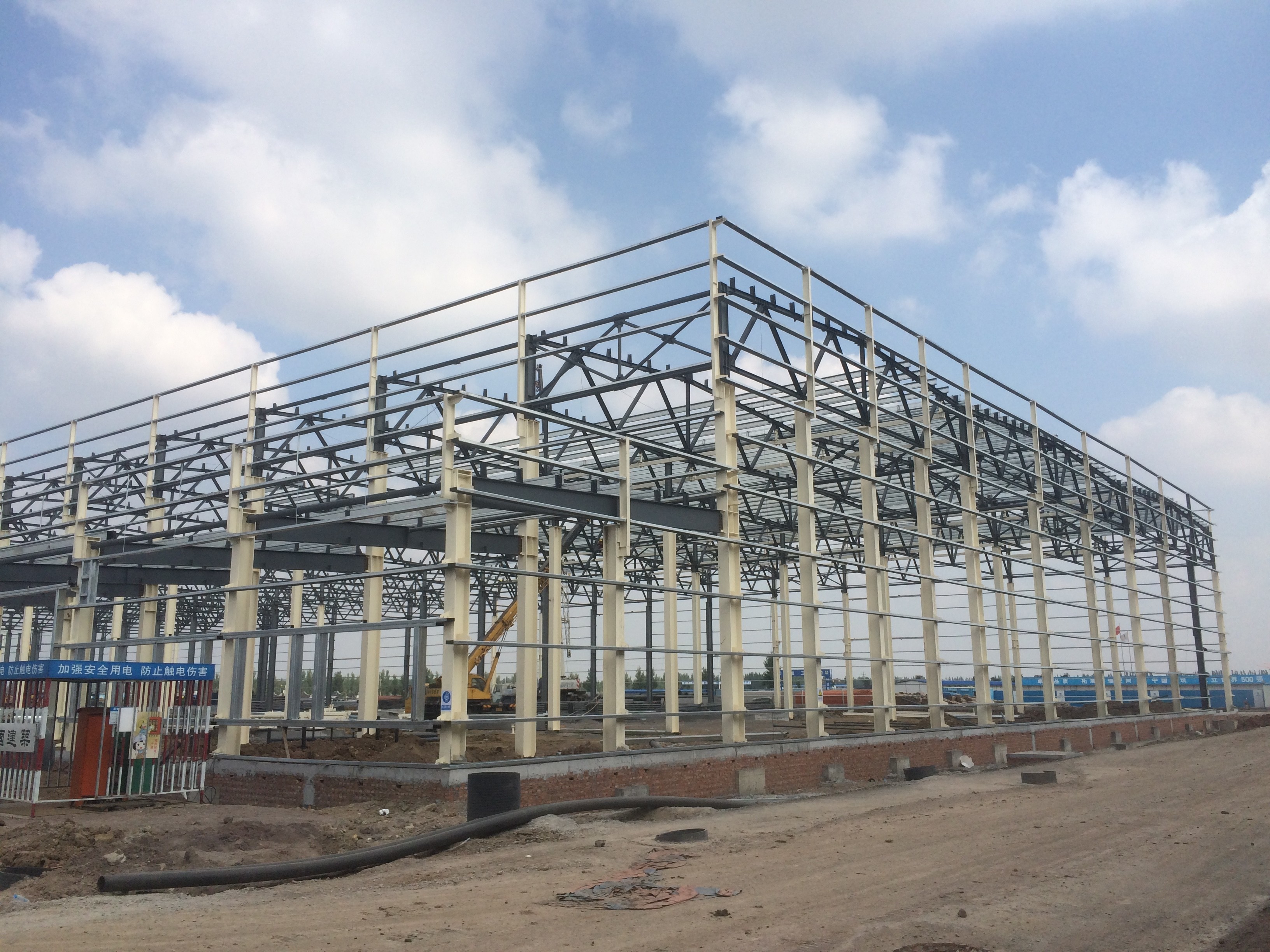 H-Section Steel Poultry House Prefab Metal Steel Structure CE