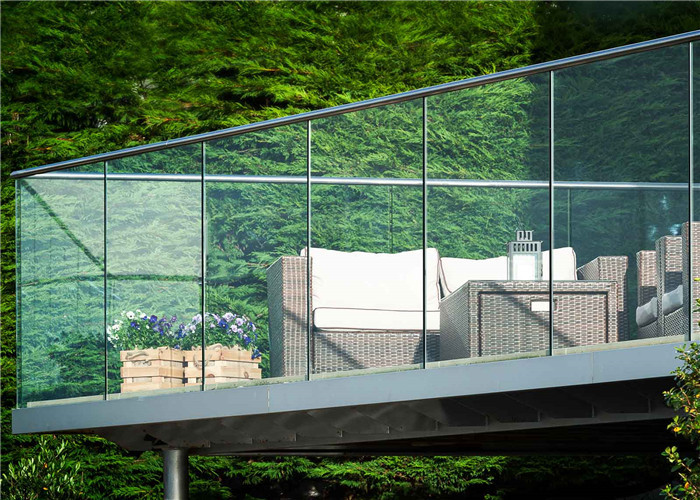 4mm 5mm 6mm Thickness Clear Float Glass Sheet For Balcony / Bathroom Glass