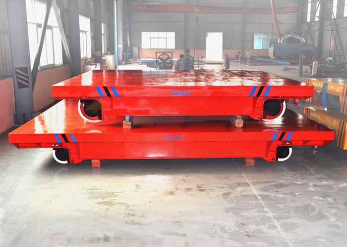 100t heavy load workshop die block rail truck for steel workpieces transportation