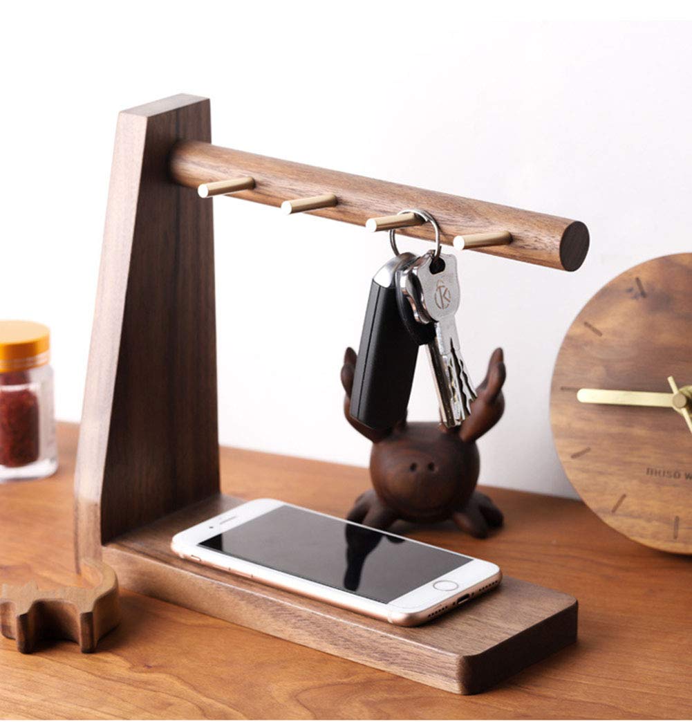 Creative decoration solid wood key holder Key Plate Perfume Tray valet tray Jewelry Dishes Wood Watch Organizer Storage Tray