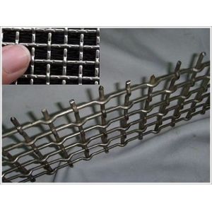China Plain Crimped 8 Carbon Steel Wire Mesh For Mining And Quarry on sale