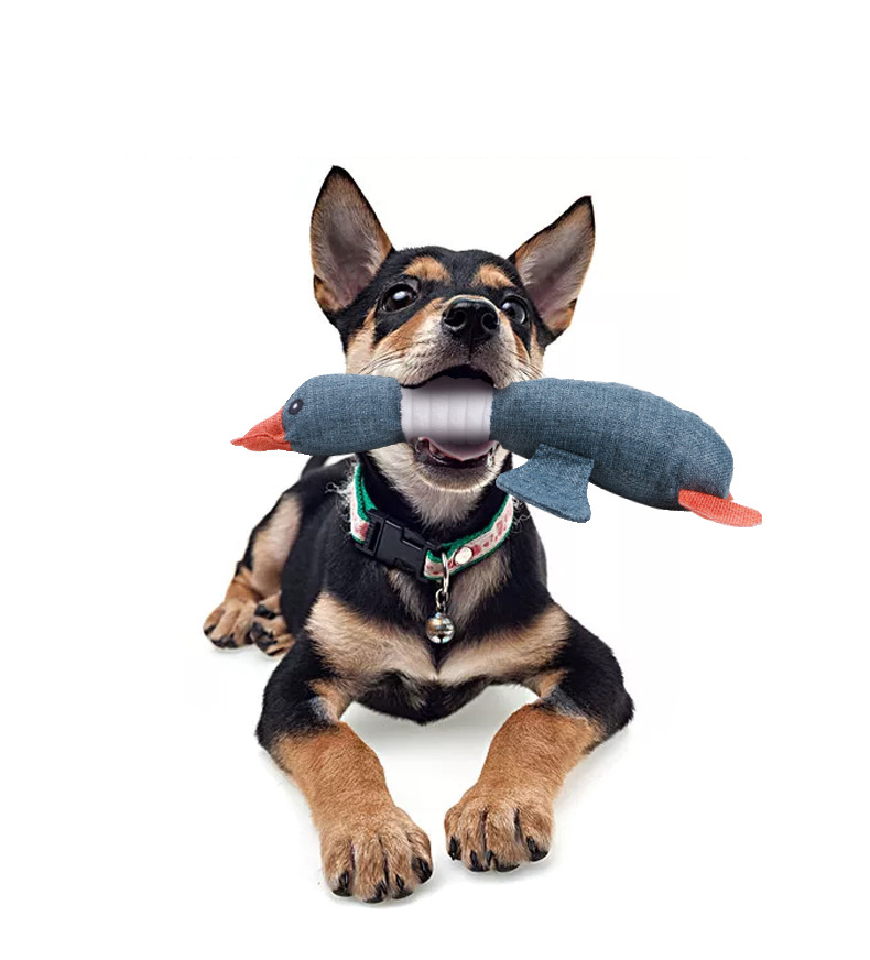 Dog Toy Pet Puppy Chew Plush Squeaky Wild Goose Teddy Puppy Keep Your Dog Active