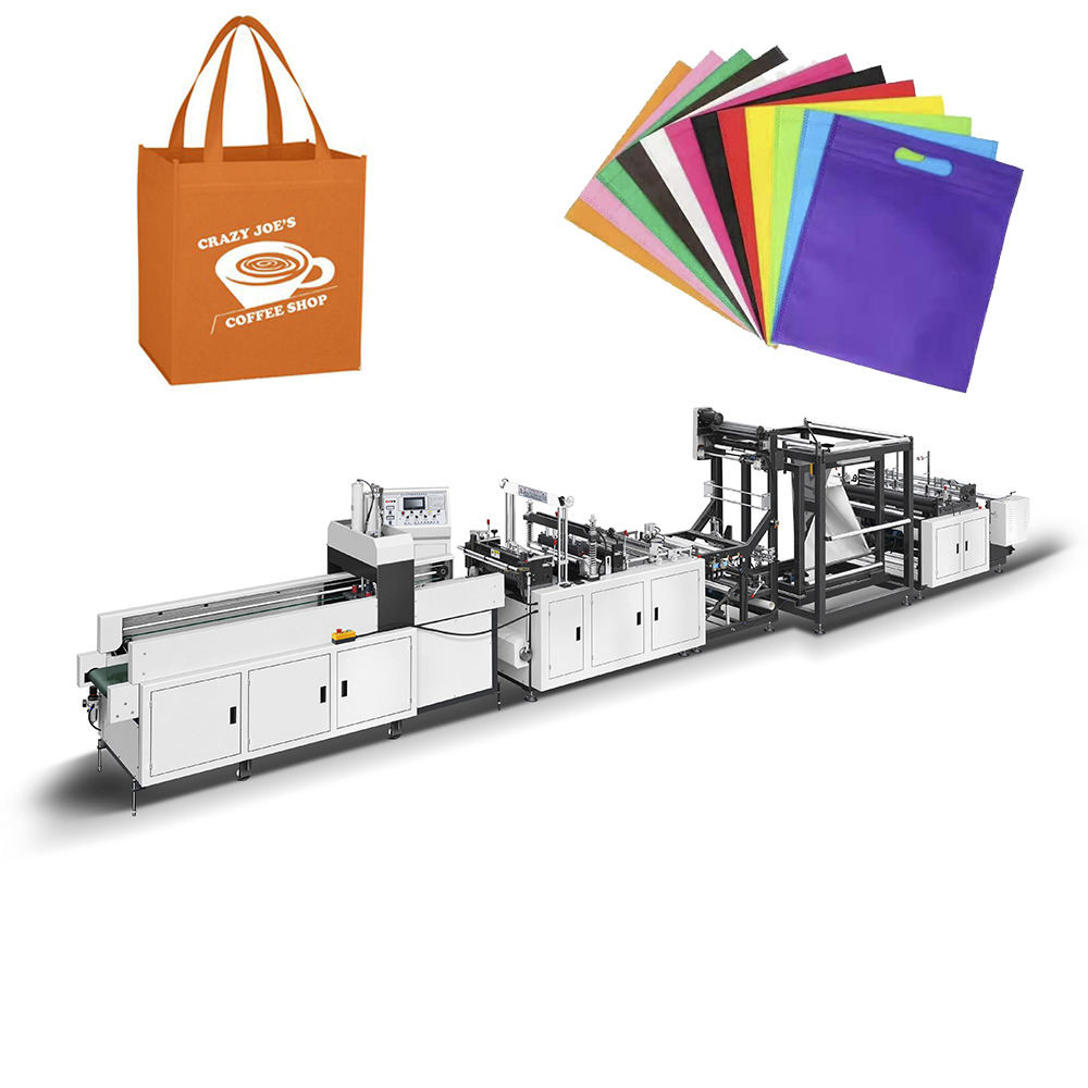 Automatic Polypropylene T-shirt Bag Cut Nonwoven Vest Bag Making Machine