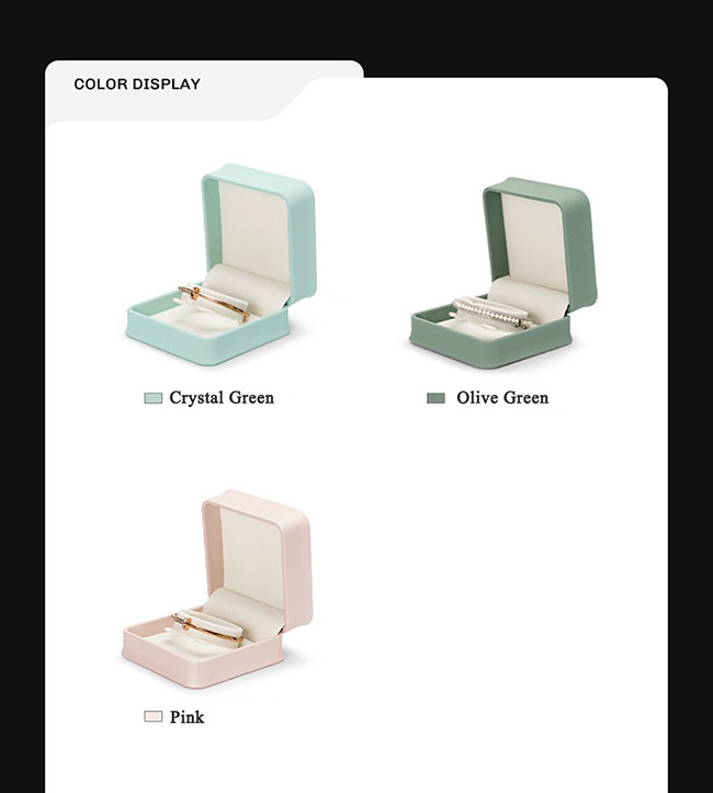 BPU03 PU Leather Square Luxury Gift Box Set For Jewelry Display And Packaging