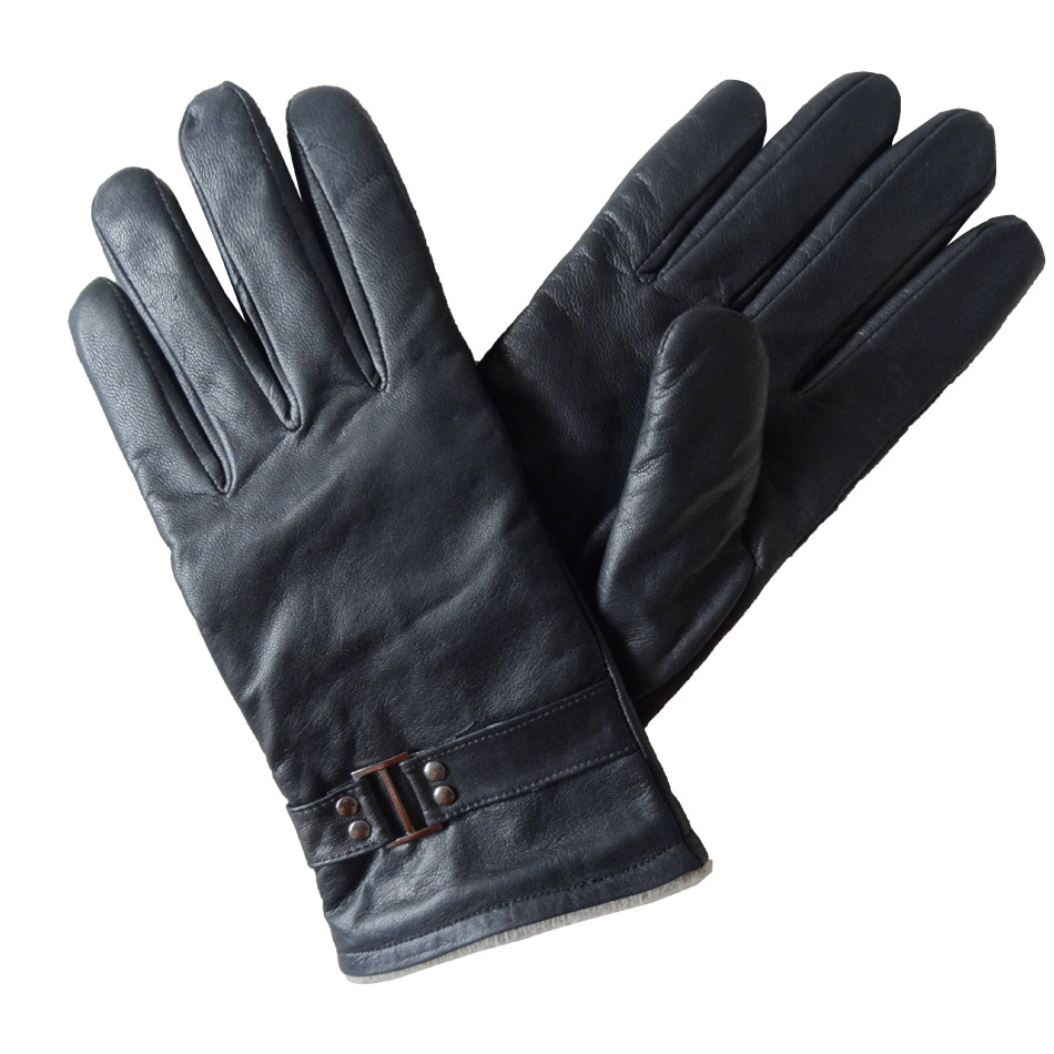 High quality mens leather gloves winter