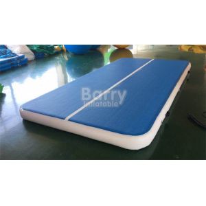 Blue Color Custom Inflatable Air Track 4x2m Tumbling Drop Stitch Fabric Manufactures