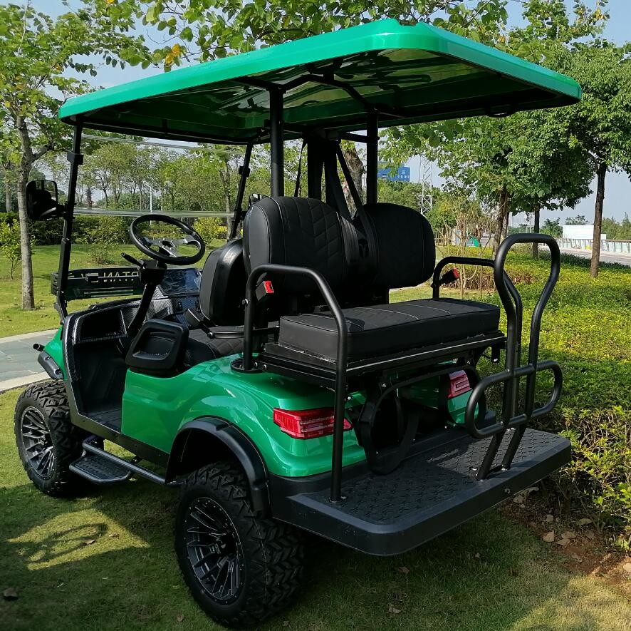4 Person 4 Seater Electric Golf Cart 4 Wheel Disc Brake 10 Inch TFT IP66