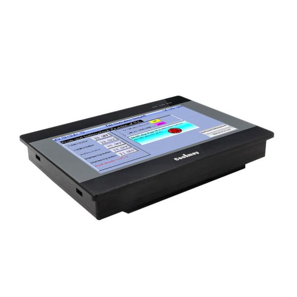Quality Coolmay 7 Inch Industrial 24v Digital Input Analog Temperature Humidity Touch Screen Panel Small Mini Fx Fx1n Fx2n Fx3u Board Plc HMI Integrated for sale