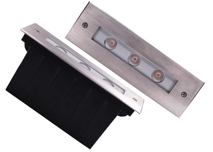 Rectangle LED Underground Light , 9w RGB Buried Floor Lamp for concrete lighting