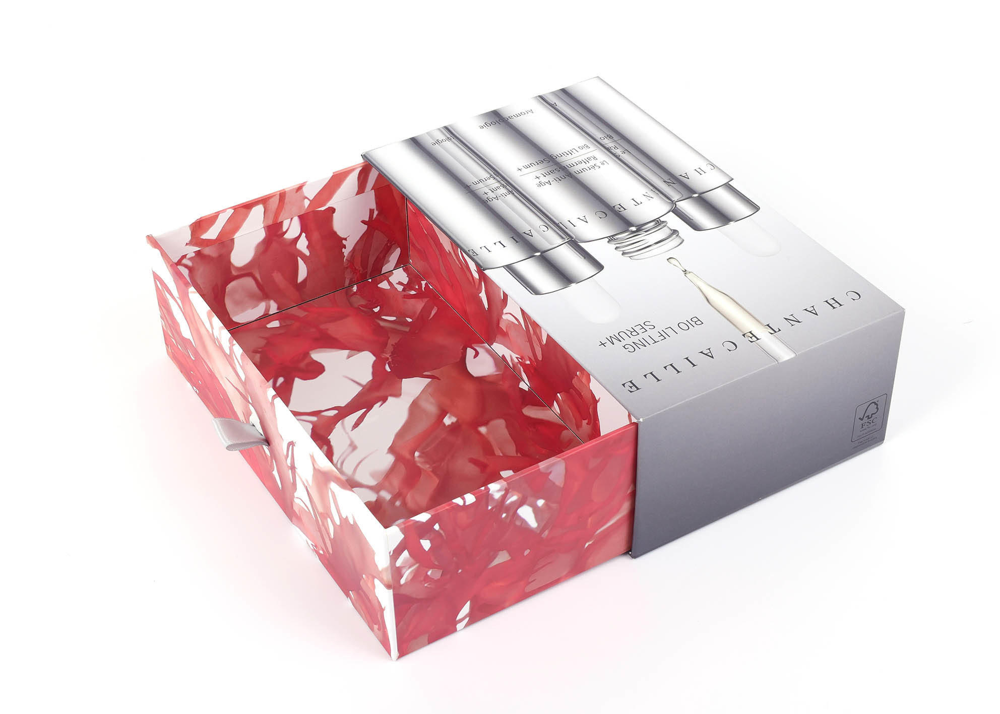 Rigid Drawer Cosmetic Packaging Box Sustainable Cardboard Customization