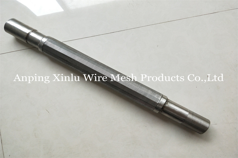 Slot 0.25mm Wedge Wire Screen Pipe For Filtering Purifying Filter Element