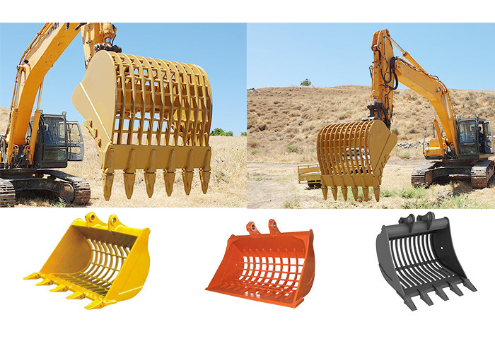 1 Ton 0.5cbm Construction Work Excavator Skeleton Bucket For Cat Hitachi Komatsu