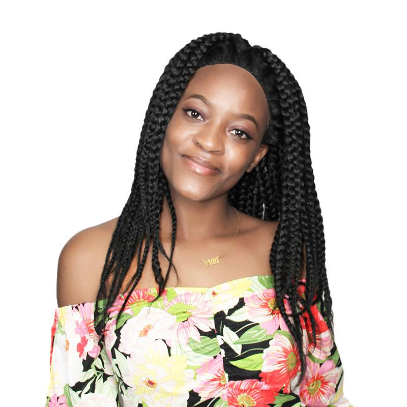 24 Inch Synthetic Crochet Braid Pre Stretched Braiding Hair Colorful