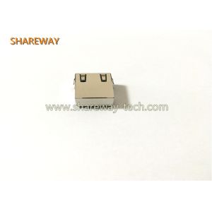China 74990101241 RJ45 LAN Transformer with green-yellow Led High Frequency 350uH at min Inductance on sale
