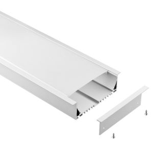 Architectural Recessed LED Profile Flat Shape Big Size Inside Aluminum Strip