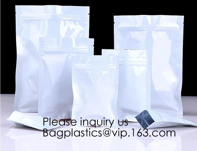 Top zip plastic bag food packaging/ 3 side seal zipper bag/ stand up pouch k bag for meat,pork,beef,sea food pack