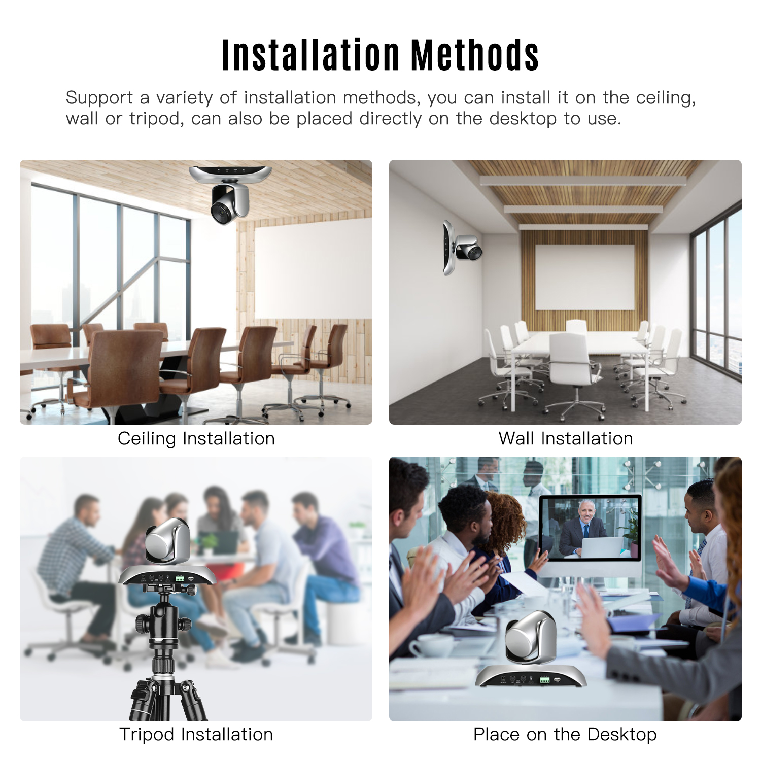 Windows 10x PTZ Camera All-in-One Integrated 1080P ptz video conference camera Broadcast Camera
