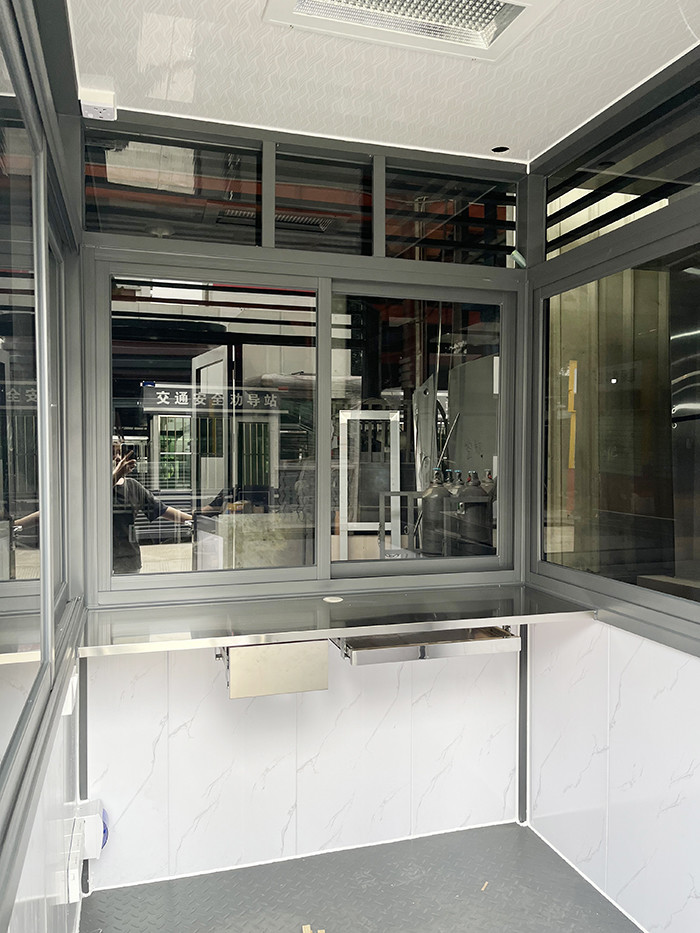 Imitation Wood Material Prefabricated Cabin Long Lifetime Fully Equipped