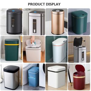 Deluxe Pop up Built Elegance Rectangular Smart Trash Can
