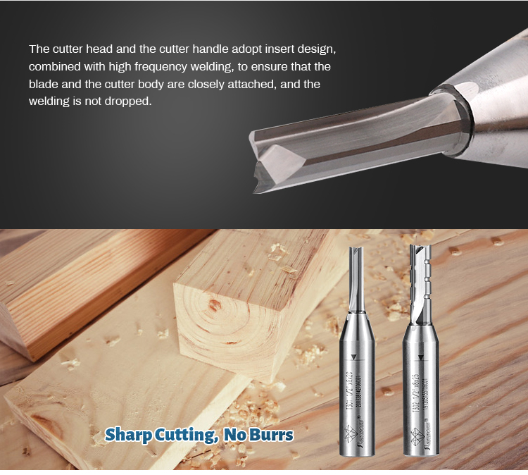 Carving Router TCT Straight Bit Multipurpose Durable With Slots