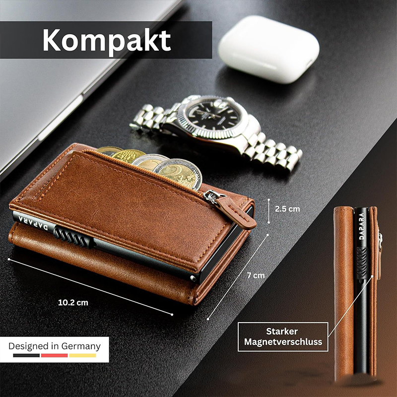 Low MOQ Mix Models Advantage Mini Slim Metal Smart Wallet with Auto Pop-up Function