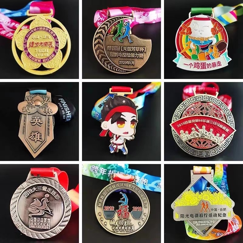 Sport Personalised Gold Medal Hook Custom Designed Medals Gold Silver Bronze Zinc Alloy Metal