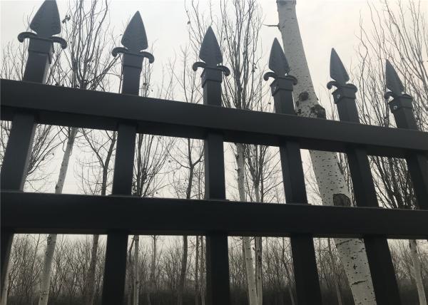 garrison security fencing 2100mm x 2400mm stain black interpon powder 80 microns