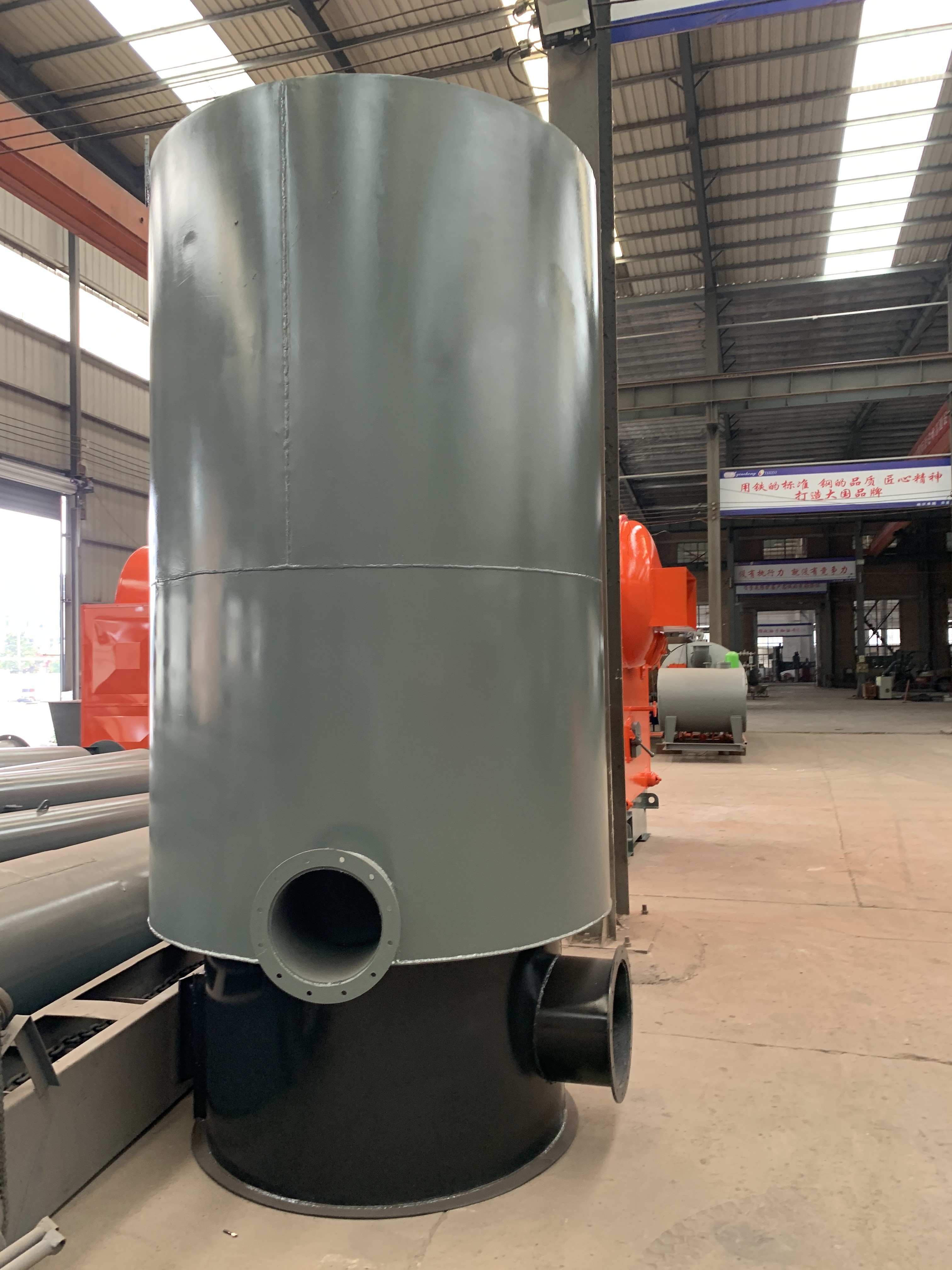 Biomass hand fired hot blast stove pure air mixed air stable operation