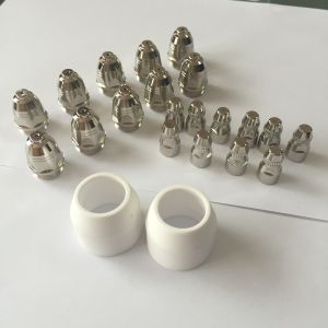 P80 Plasma Torch Accessories , Plasma Machine Torch With CNC Straight Torch Head