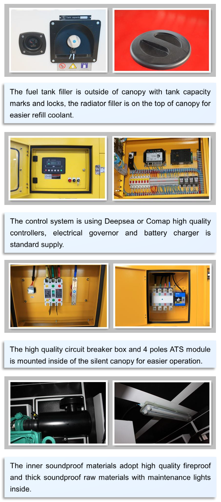 Prime Power 6CTA8.3-G2 Cummins Diesel Generator Set DCEC 160kw 200kva
