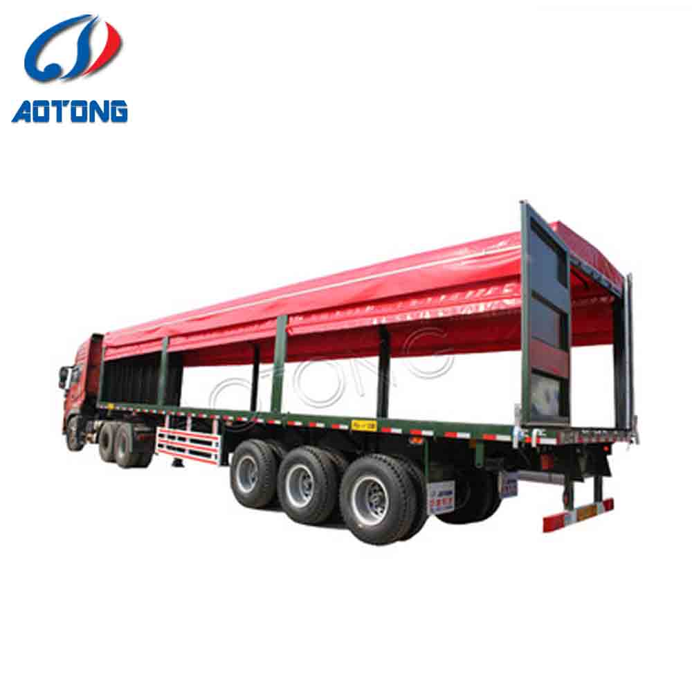 Double Deck 3-axle Steel Animal Transport Storehouse Bars Semi Trailer Superior Design