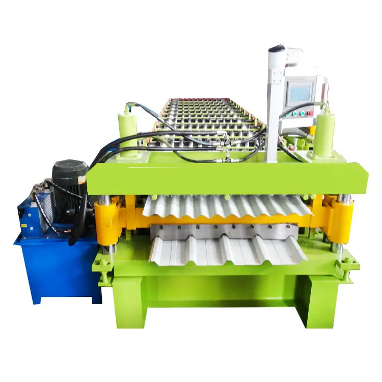 Roof Panel Double Layer Roll Forming Machine 0.3 - 0.8mm 18 Stations