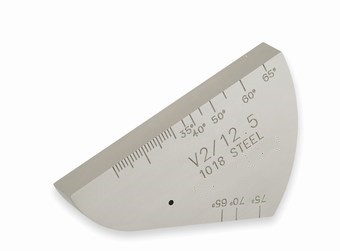 IIW V-2 A4 75mm x 43mm x 12.5mm Ultrasonic Calibration Block / ultrasonic test blocks