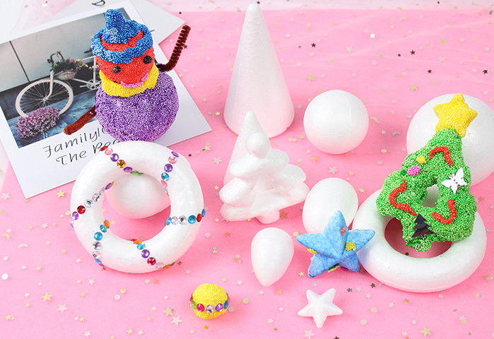 EPS Styrofoam Foam Balls Beads Eggs Stars Cones All Size All Shapes White for Hobbies DIY Material and Christmas Wedding